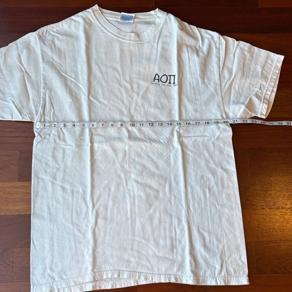 Alpha Omicron Pi Vintage Sisterhood T-Shirt with Misspelled Word - Picture 7 of 9